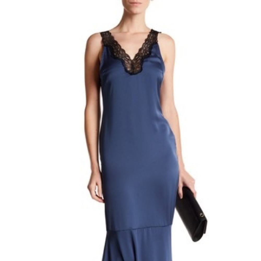 Dress forum lace trimmed maxi dress